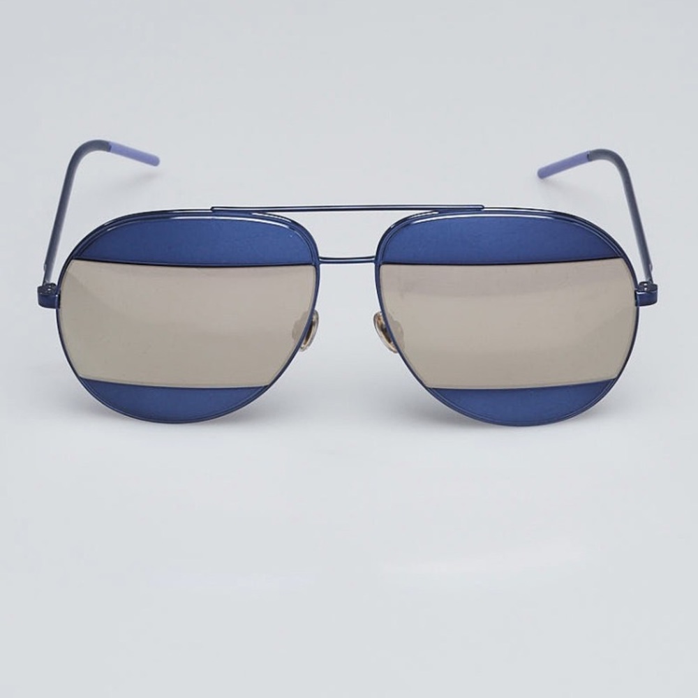 Dior Split 1 Qaque Sunglasses blue/ silver